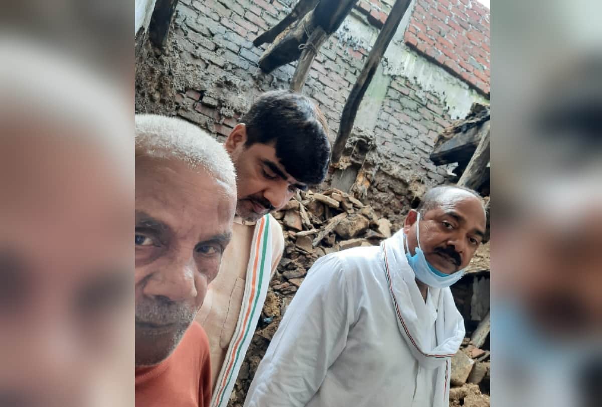 Former MLA Haridwar Pandey homeless after falling house of rag