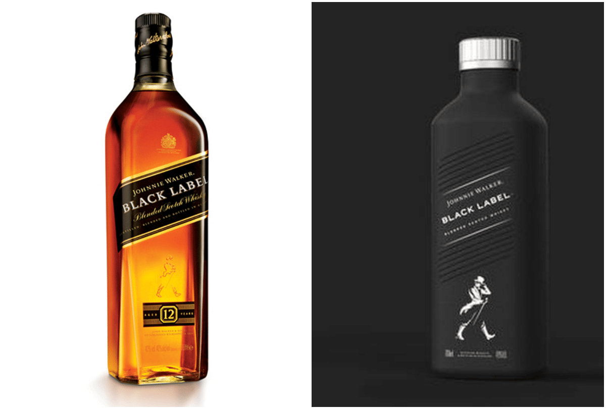 diageo sold johnnie walker whisky in paper bottles