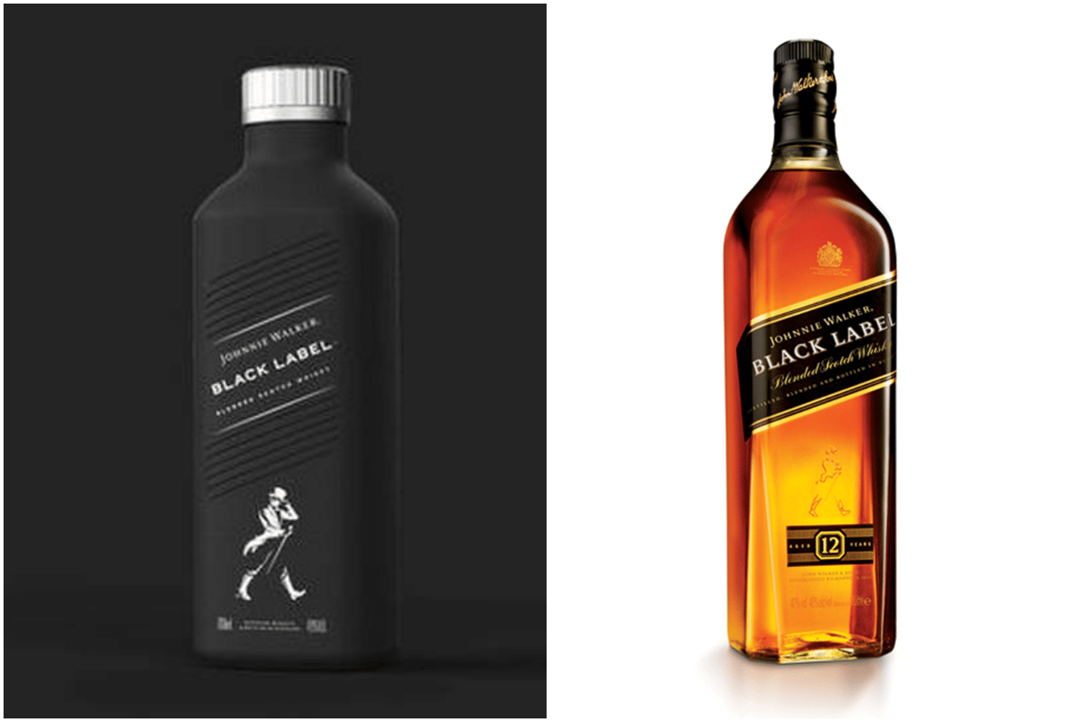 diageo sold johnnie walker whisky in paper bottles