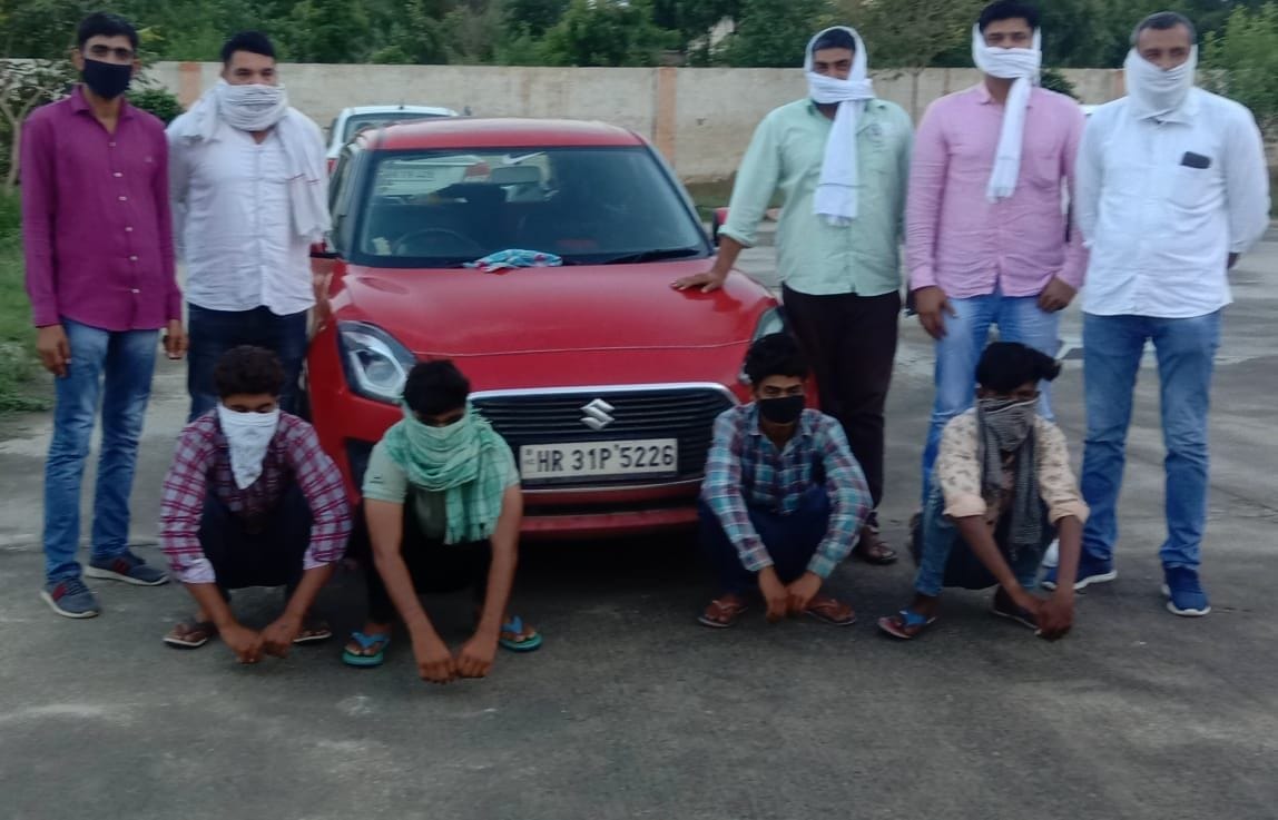 Four accused arrested with car looted from Gymkhana Club on the basis of pistol