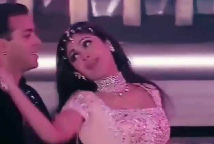 salman khan dance with shilpa shetty on aishwarya rai song chaand chhupa