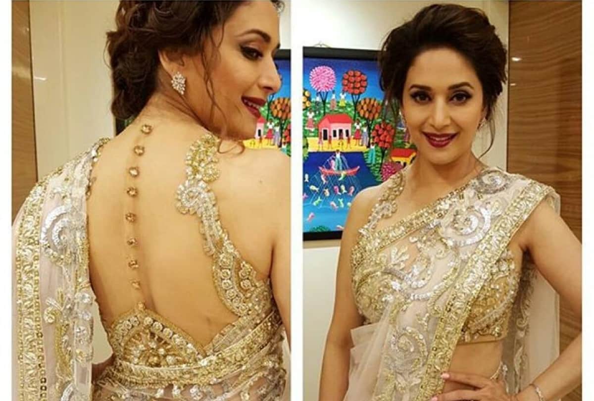 madhuri dixit hot sexy stylish gorgeous beautiful stunning images in saree hd