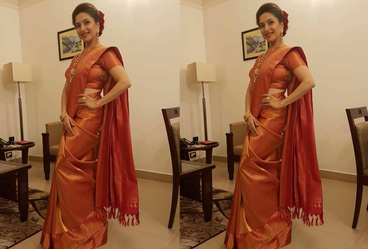 madhuri dixit hot sexy stylish gorgeous beautiful stunning images in saree hd