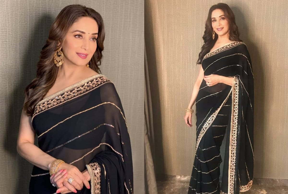 madhuri dixit hot sexy stylish gorgeous beautiful stunning images in saree hd