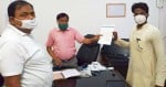 एसडीएम को ज्ञापन सौंपते एआईएमआईएम के जिलाध्यक्ष