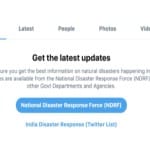 Twitter disaster search prompt