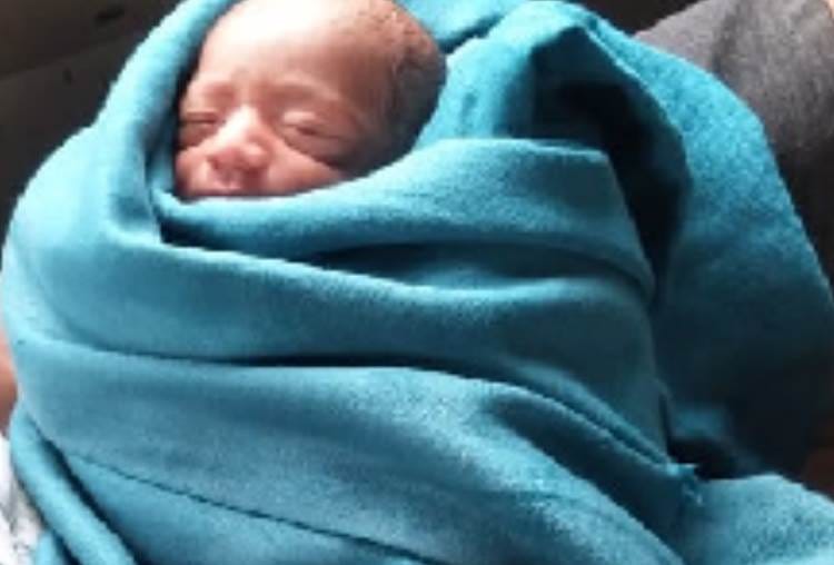 two days baby found in bushes in lucknow