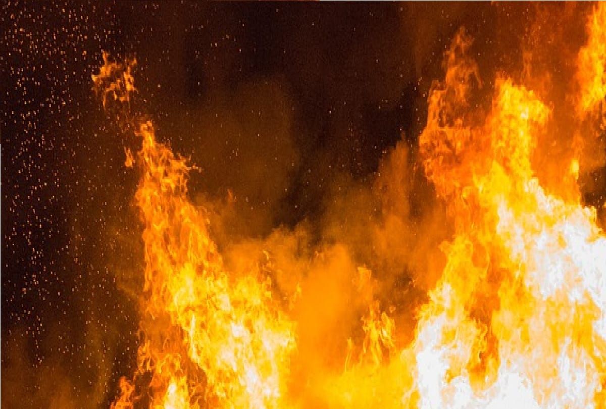 A fire has broken out at Shahbad dairy area of Rohini in Delhi