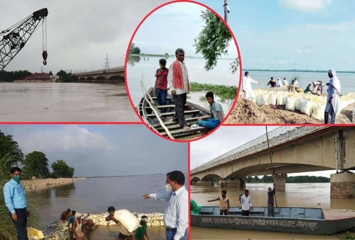 Gorakhpur flood news: rapti river, rohin and kuwano river across danger mark, Flood Water will enter villege