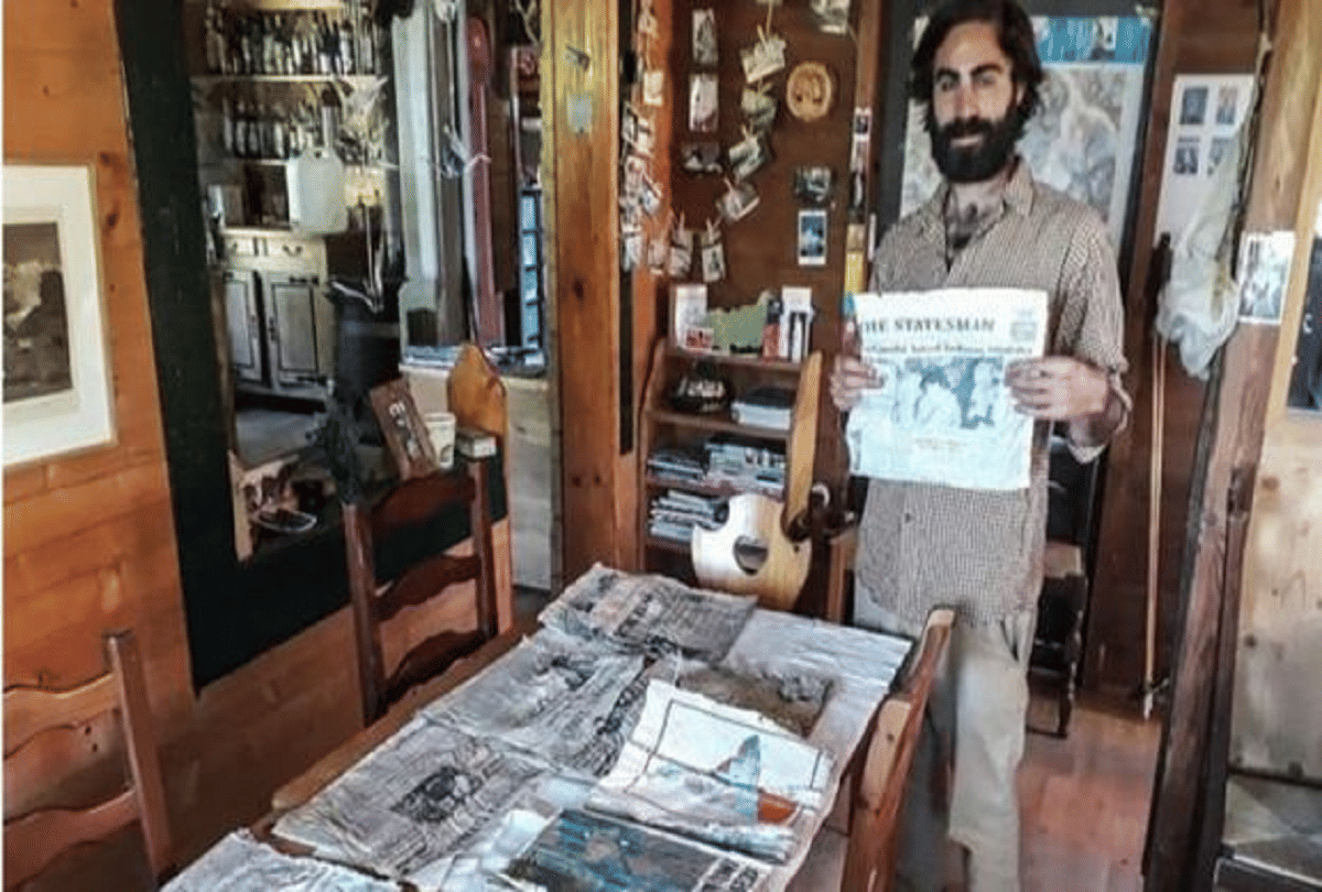 Indian newspaper from 1996 found on France glacier