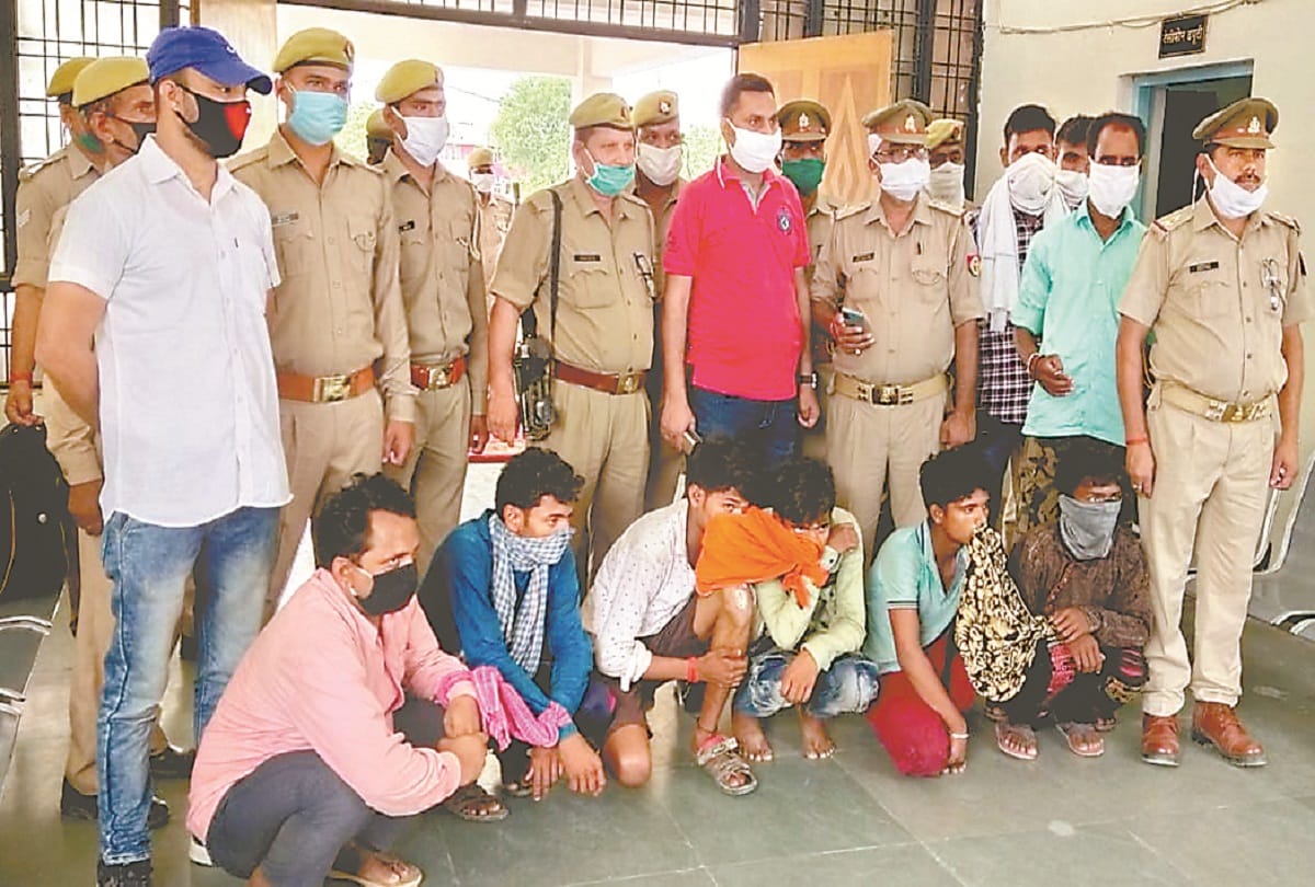 Kaushambi News: Seven inter-city miscreants arrested in a police encounter in Kaushambi