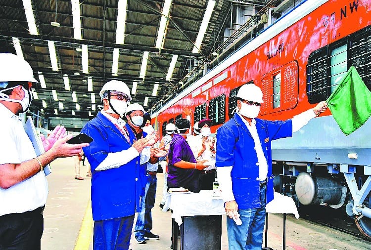 first post covid train made by RCF kapurthala