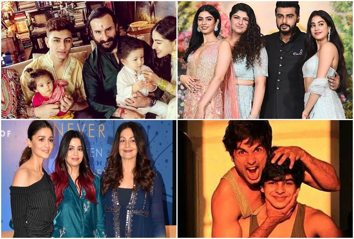 Bollywood Stars Who Share Step Brother Sister Relation Arjun Kapoor Janhvi Khushi Taimur Sara Ibrahim Ali Pooja