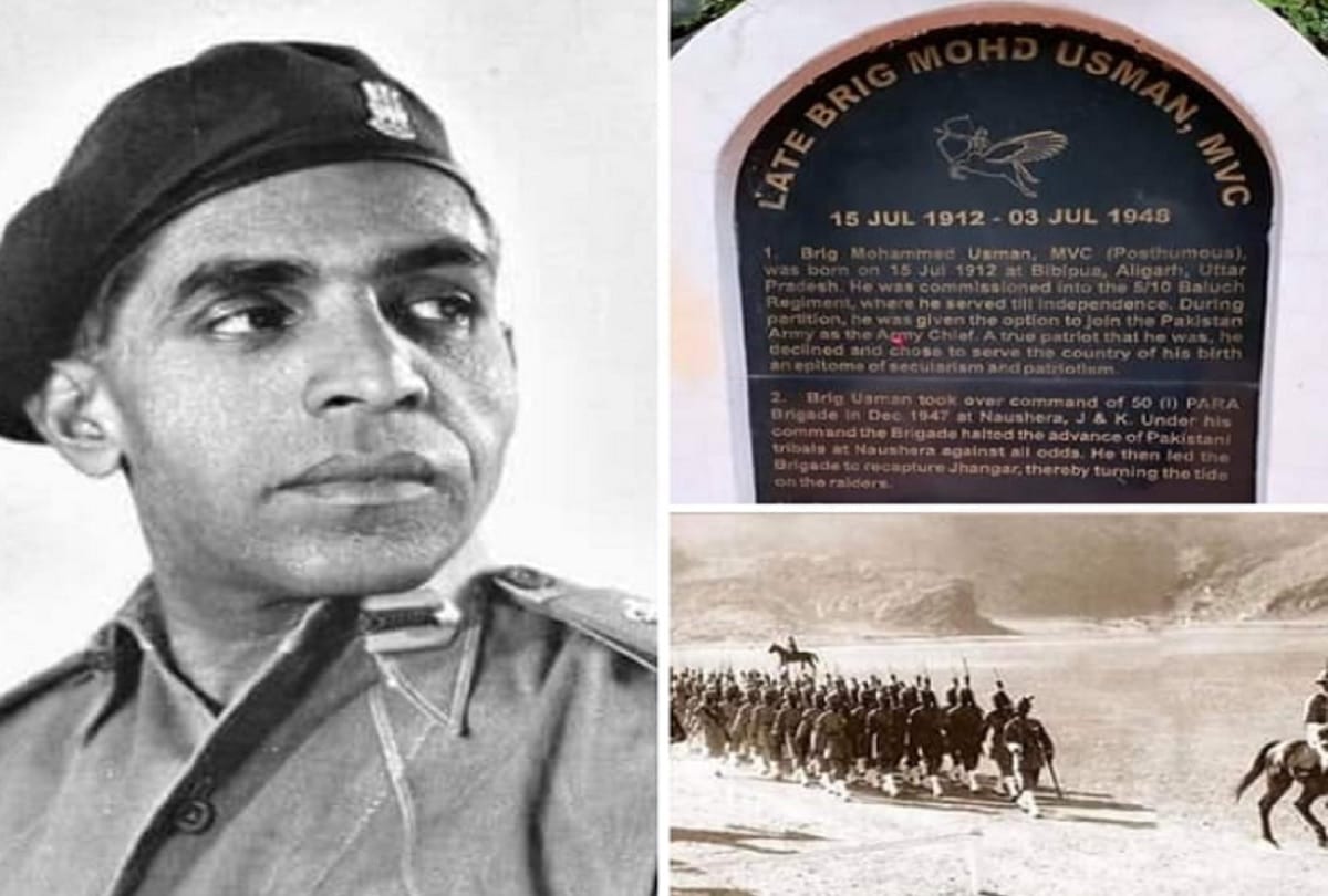 brigadier usman lion of nowshera on which Pakistan had placed a reward of 50 thousand rupees