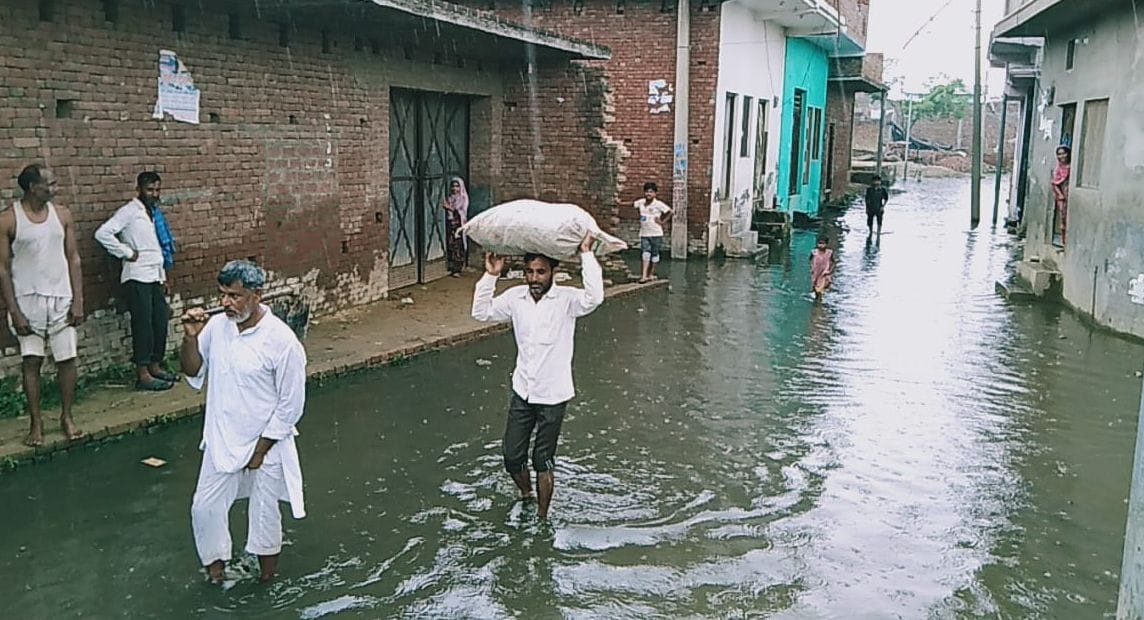Due to lack of water drainage, people have increased difficulties
