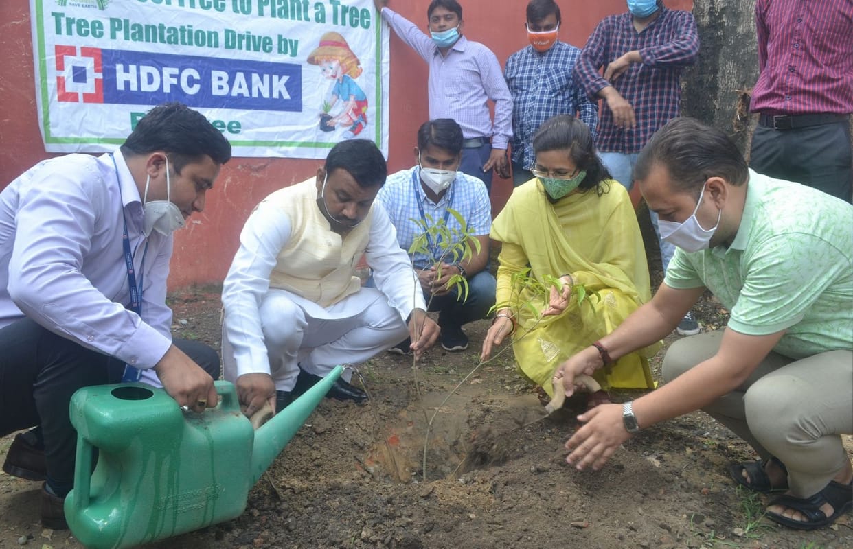 Plantation done in Kedar Kalp Herbal Garden
