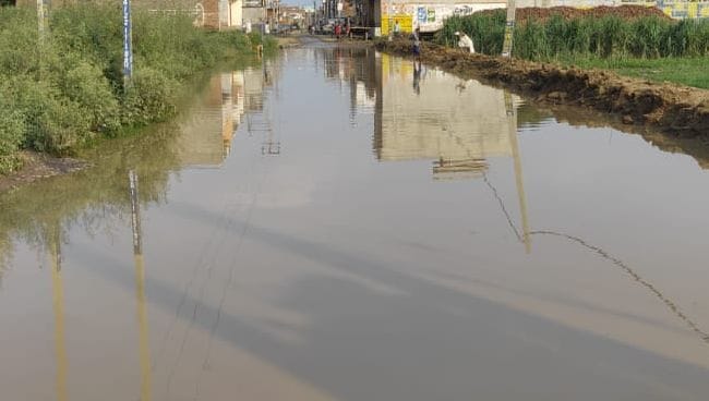 Villagers upset due to water logging