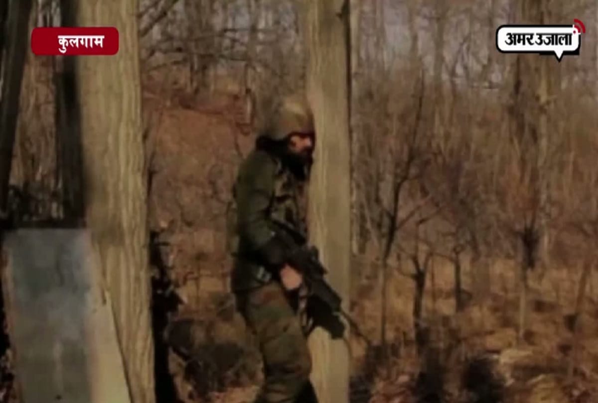 An encounter has started in Kulgam area of jammu kashmir