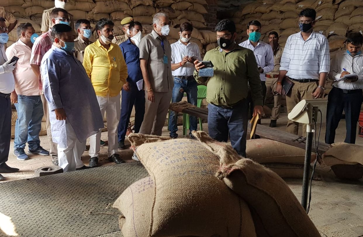 inspection at rice at farrukhabad