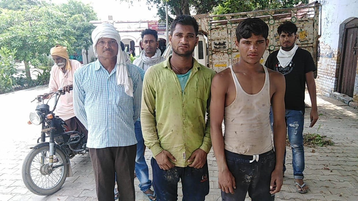 tractor collision with bike, man beaten to victim
