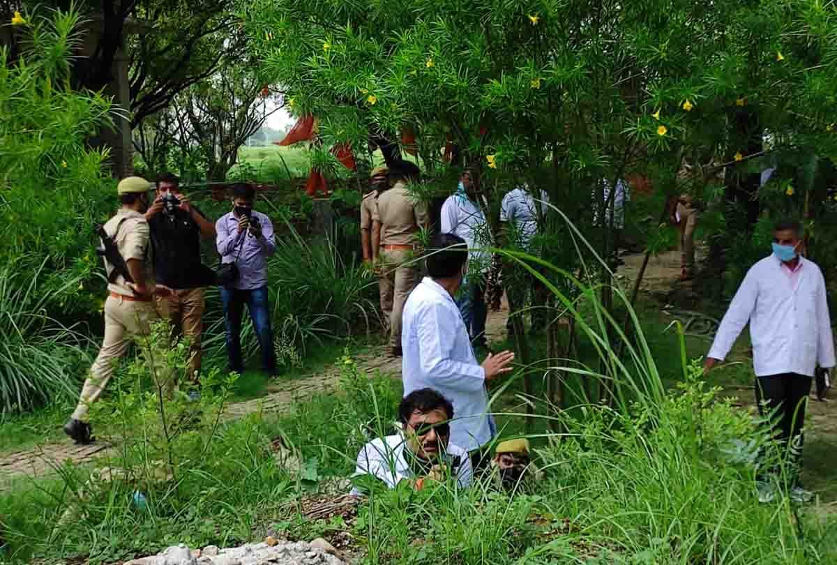 Kanpur encounter: SIT and forensic team arrived to inspect the encounter site in Bikru