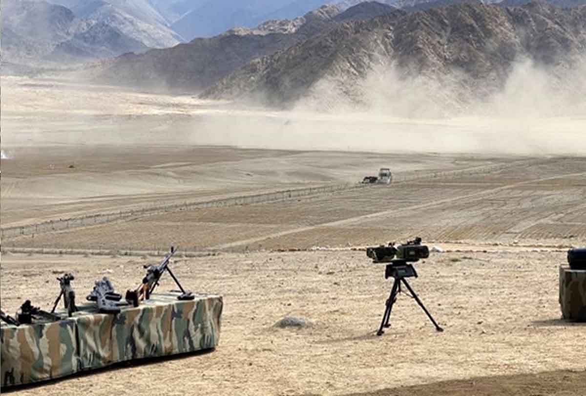 Pika machine gun features, Defence Minister Rajnath Singh inspects Pika machine gun