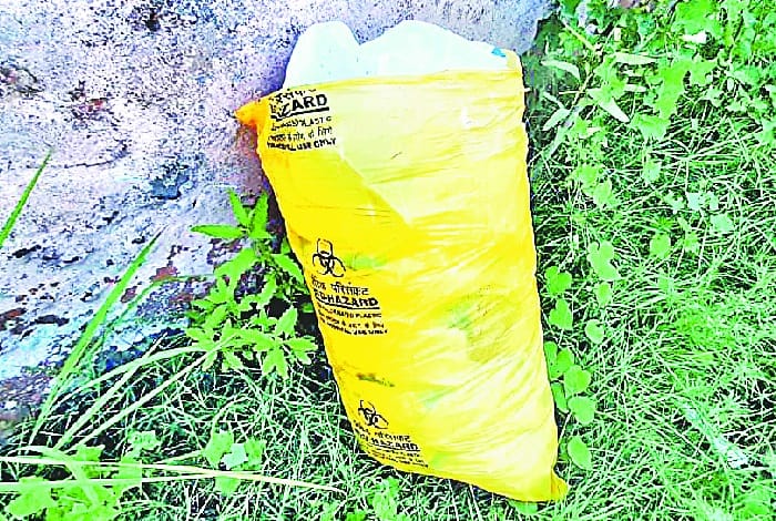 PPE kit left in open after burial of corona dead patient
