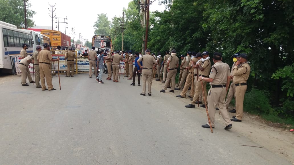 assaulting Nigerian students in roorkee, bheem army protest, police force deployed