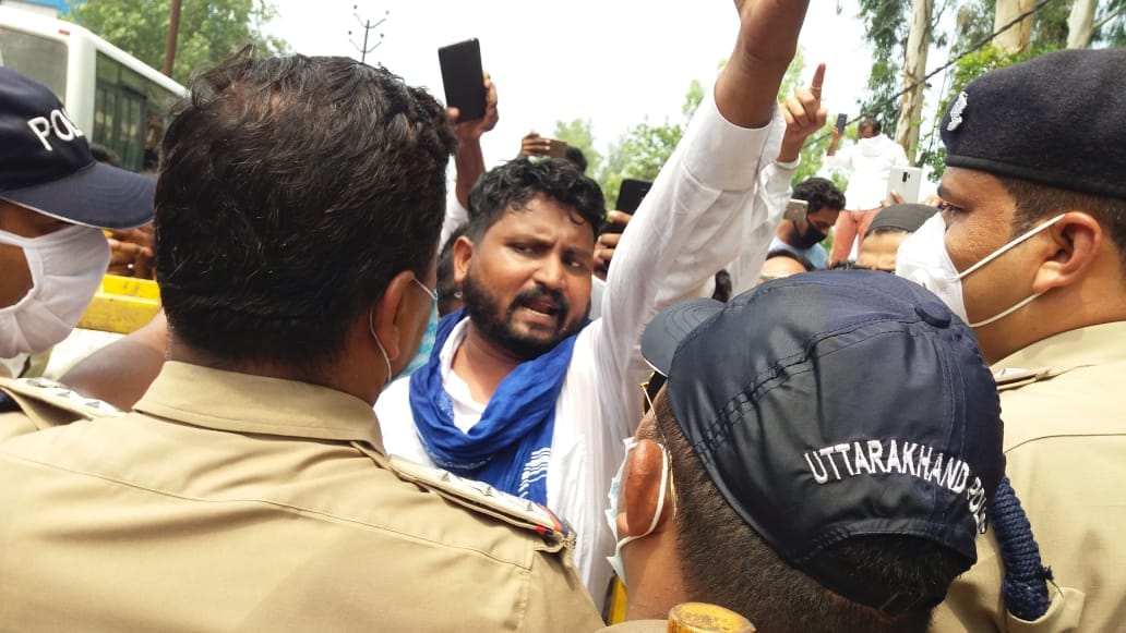 assaulting Nigerian students in roorkee, bheem army protest, police force deployed