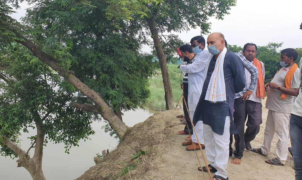 mla demanded needful action to stop cutting land by river stream
