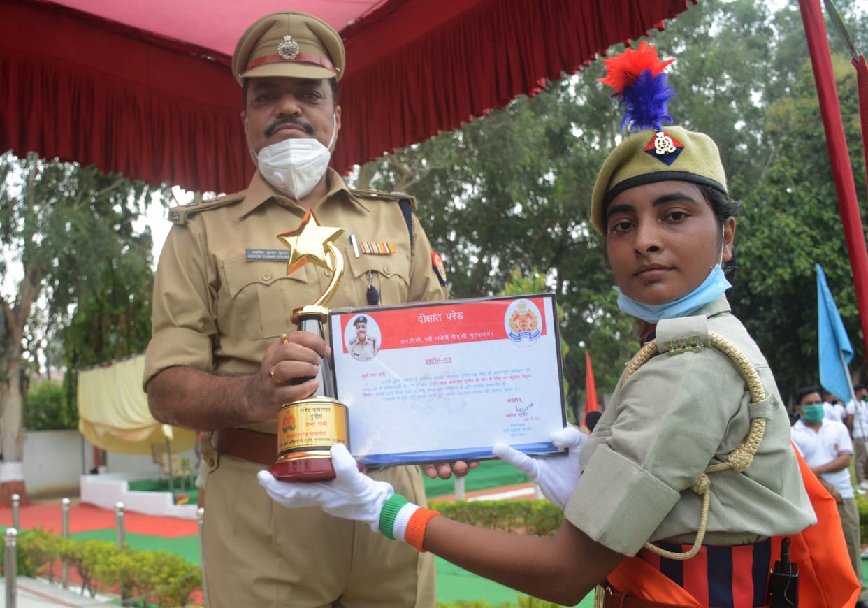 197 new woomen constable passout from moradabad police academi