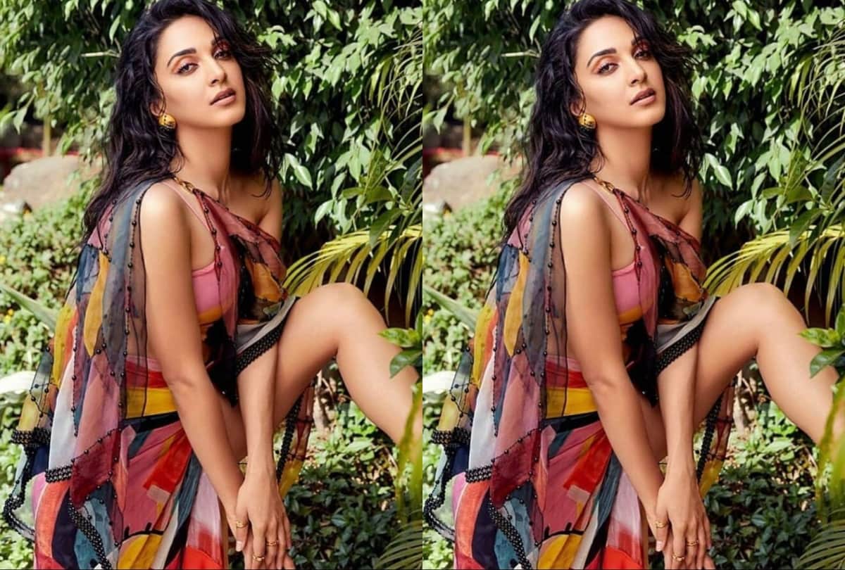 kiara advani spotted in all black outfit add glam with neon pink sports bra