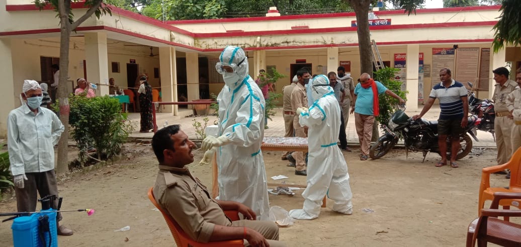 132 people from bank and police staff sampled