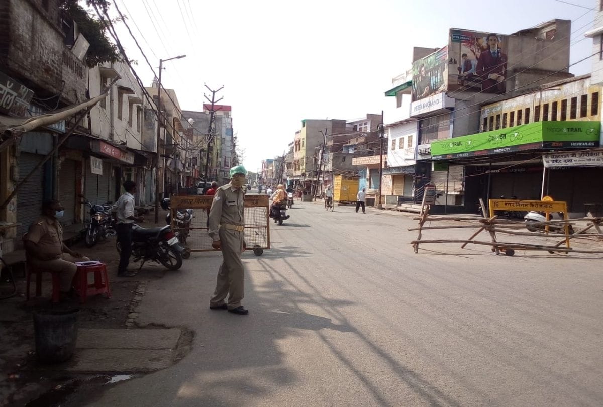agra lockdown news: markets closed in firozabad