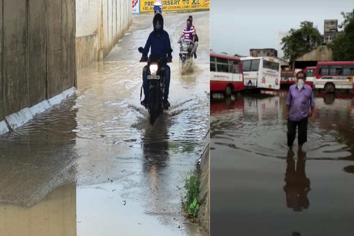 Monsoon has gained momentum  in western UP and is continuously raining in Meerut