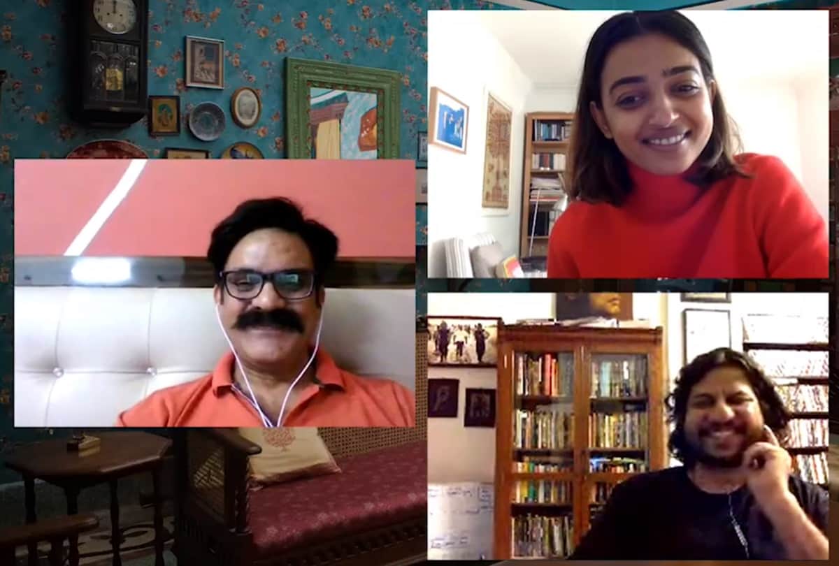 Radhika Apte speaks about her role in raat akeli hai with Pankaj Shukla on a video call from london