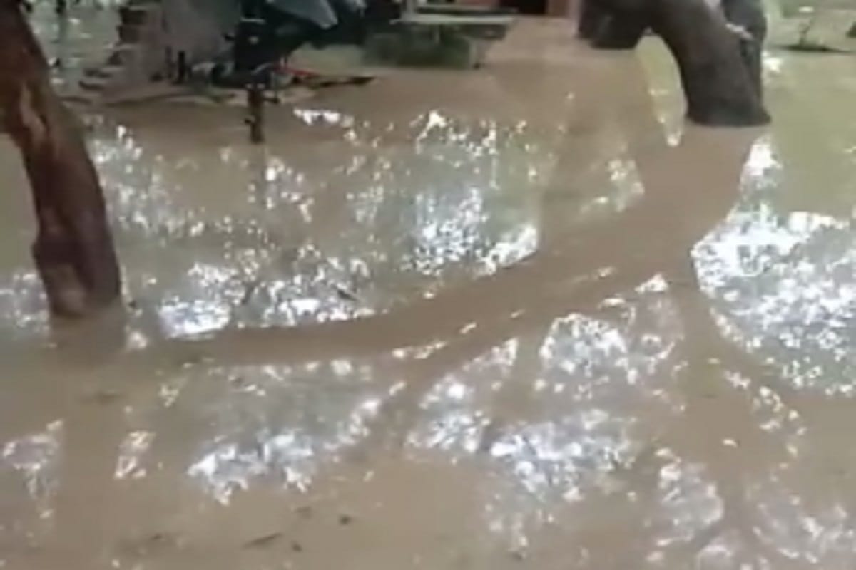 Fast rain in silawar village at Shamli of Uttar Pradesh