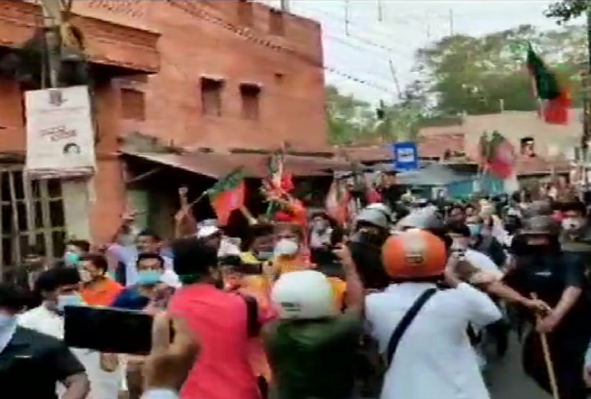 BJP workers allegedly attacked by TMC workers in West Bengal