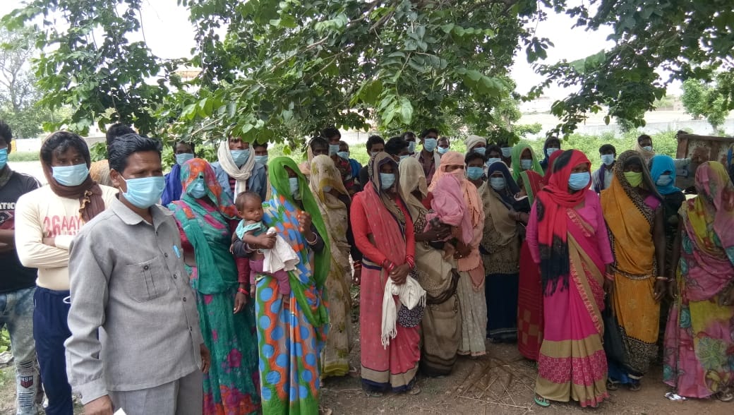 illigle occupation of gram sabha land