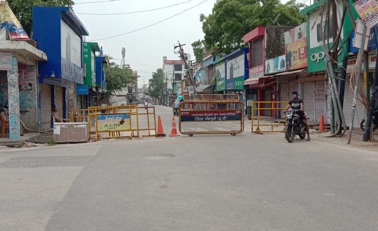 weekend, lockdown, close market, mainpuri
