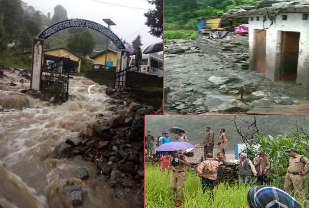 Flood Disaster in Munsiyari After Heavy rain, Many Houses Collapse, Crops Destroyed, Photos
