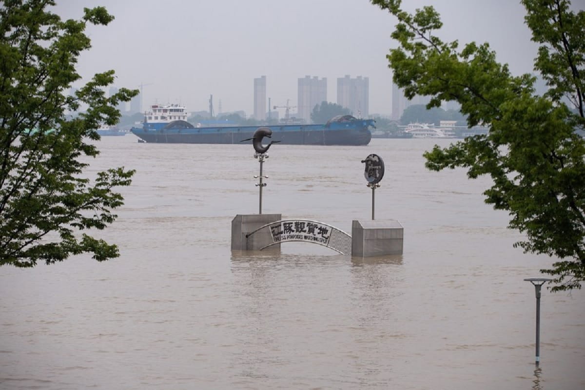 China blasts a dam to release flood waters in Anhui Province