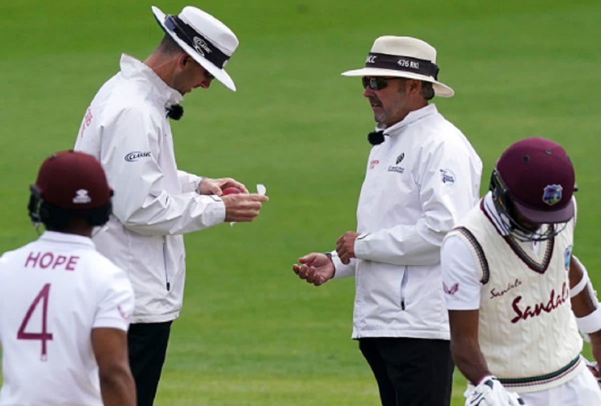 ENG vs WI: Dom Sibley accidentally uses saliva on the ball, the middle ground umpires took this step