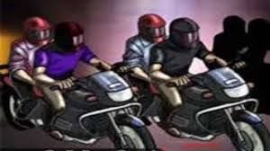 Bikers gang busting in the Madhya Marg at night