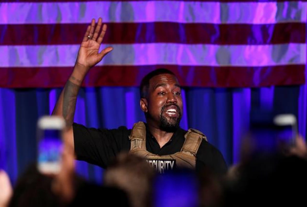 Kanye West Broke Down In presidential campaign with rambling rally