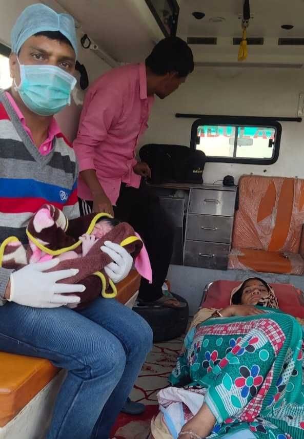 Birth in 108 ambulance