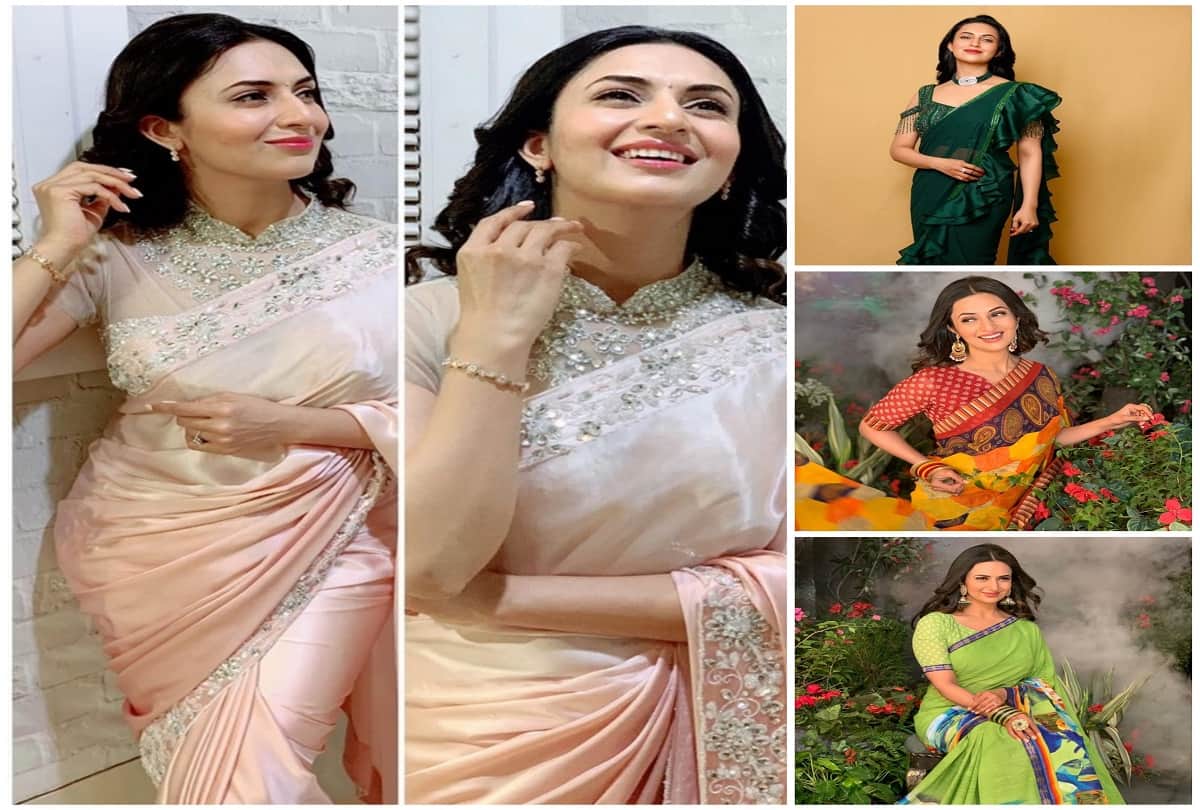 divyanka tripathi fashion stunning beautiful glamours pics in saree