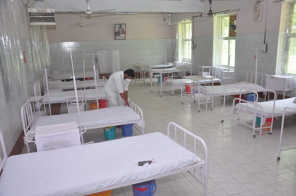 corona patient, admision railways hospital