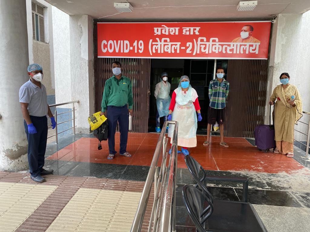Three patient discharge, including posted Administrative Officer tehsil