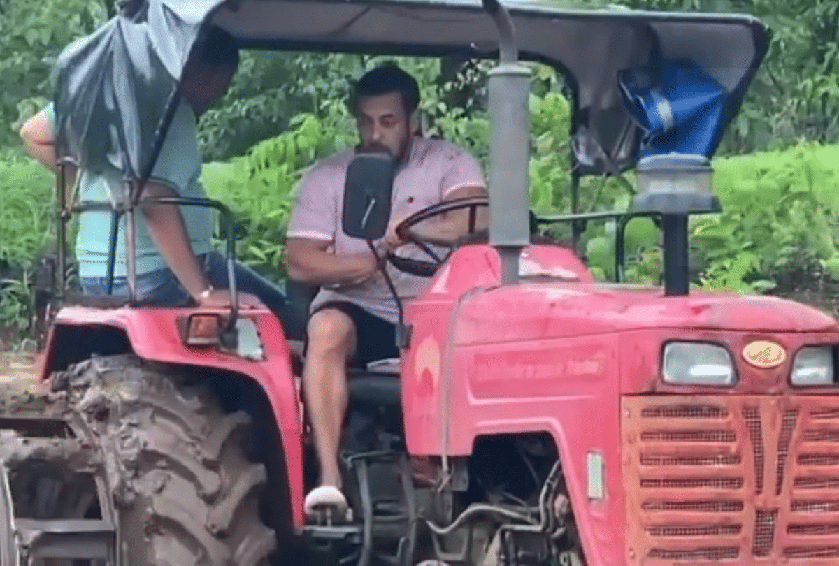 Salman Khan Tractor Plough Congress leader Sanjay Nirupam reaction of actor Farming In His Panvel Farmhouse